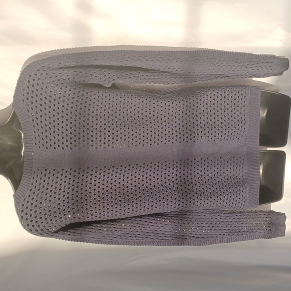 Sonoma Navy Open weave Crewneck Sweater - Picture 6 of 10